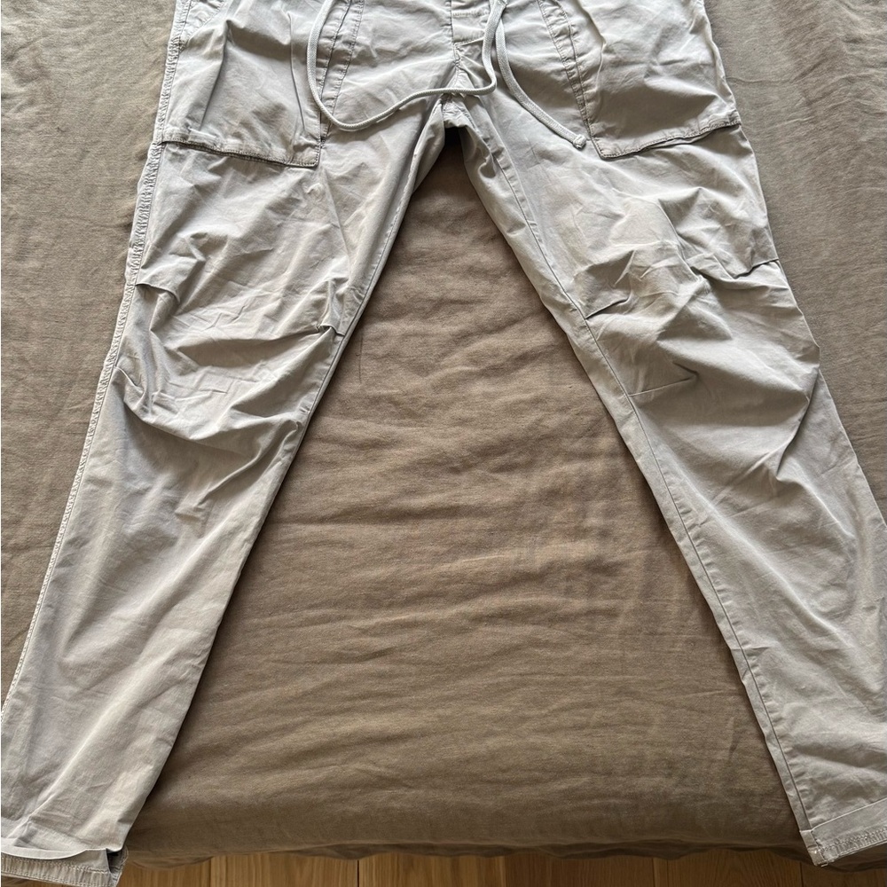 James Perse Drawstring Gray Cargo Pants